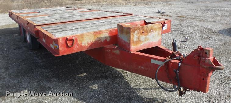image for item DB1286 1975 Miller tilt deck equipment trailer