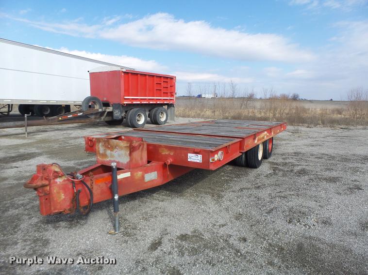 image for item DB1286 1975 Miller tilt deck equipment trailer
