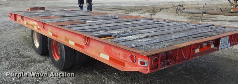 image for item DB1286 1975 Miller tilt deck equipment trailer