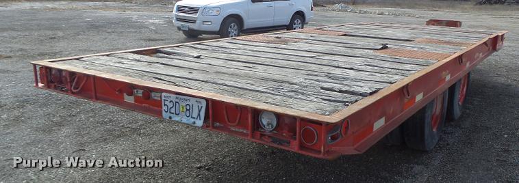 image for item DB1286 1975 Miller tilt deck equipment trailer