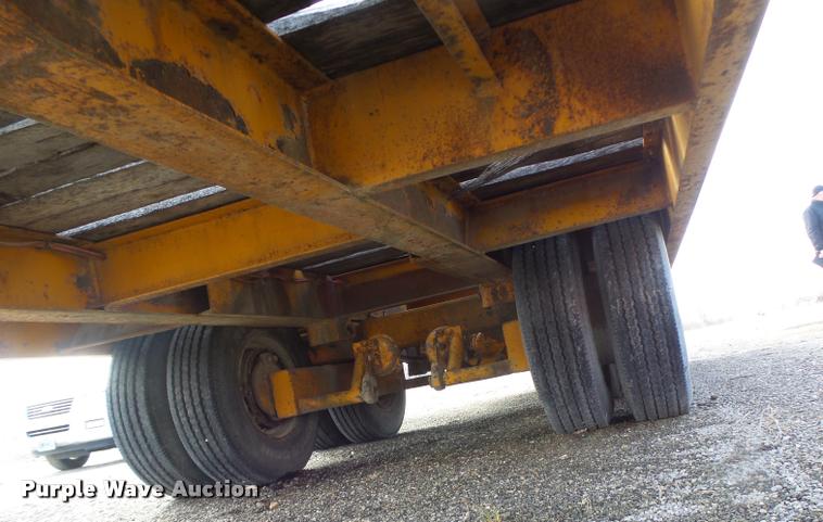 image for item DB1286 1975 Miller tilt deck equipment trailer