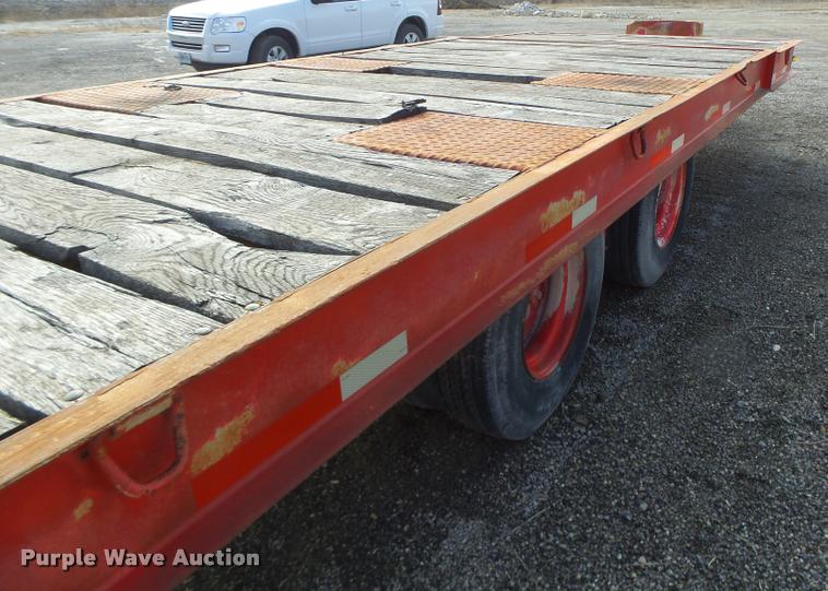 image for item DB1286 1975 Miller tilt deck equipment trailer