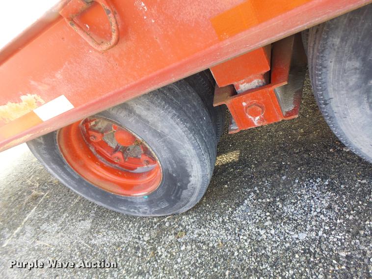 image for item DB1286 1975 Miller tilt deck equipment trailer