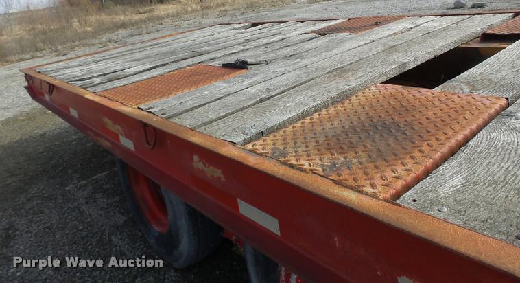 image for item DB1286 1975 Miller tilt deck equipment trailer