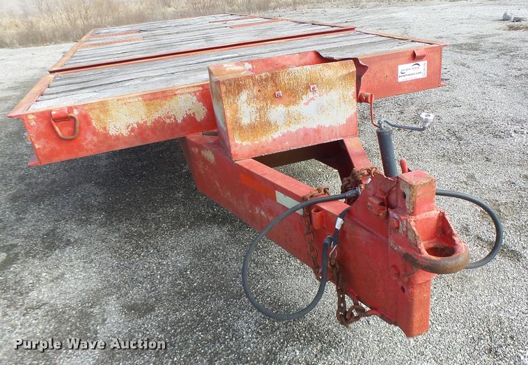 image for item DB1286 1975 Miller tilt deck equipment trailer