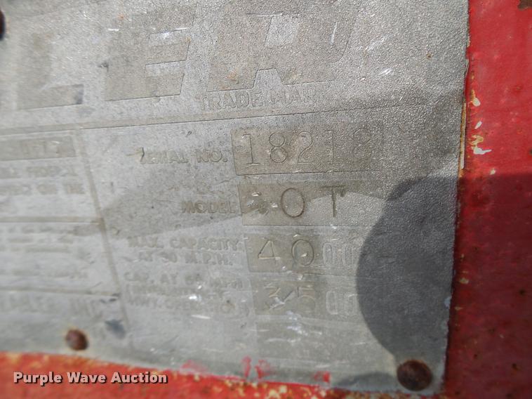 image for item DB1286 1975 Miller tilt deck equipment trailer