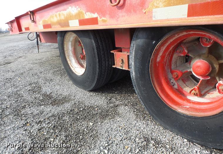 image for item DB1286 1975 Miller tilt deck equipment trailer