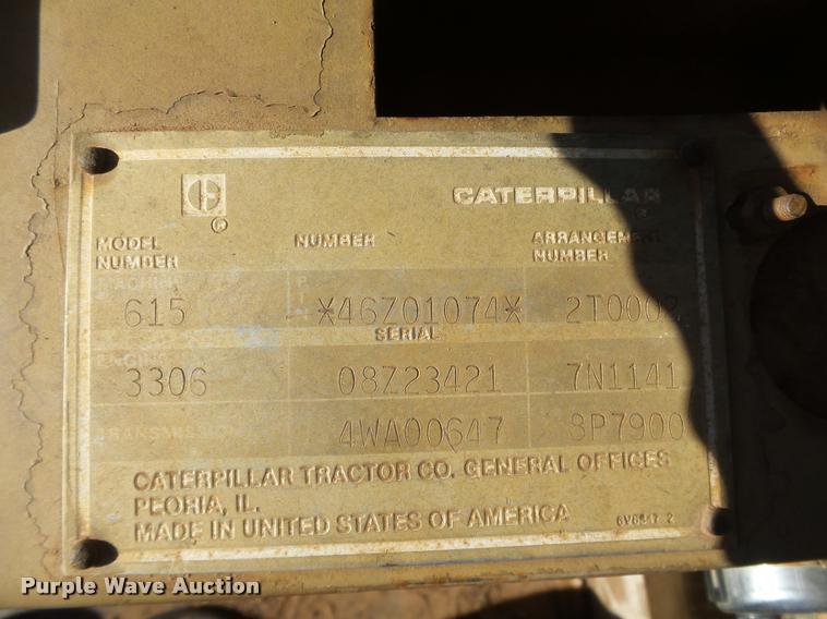 image for item DB4683 1984 Caterpillar 615 elevating scraper