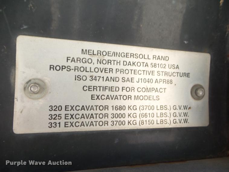 image for item DB5016 1997 Bobcat X331 compact excavator