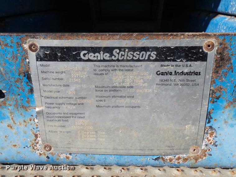 image for item J1579 Genie GS-2668RT scissor lift