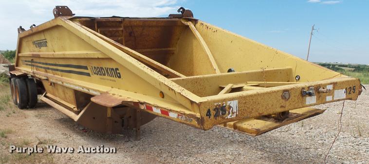 image for item K3103 1996 Load King 2060 bottom dump trailer
