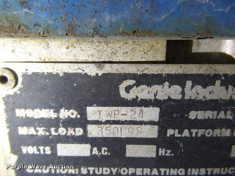 image for item K3311 Genie TWP-24 scissor lift