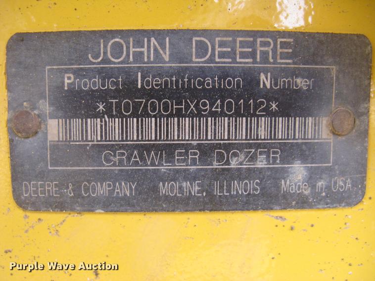 image for item L3970 2004 John Deere 700H LGP dozer