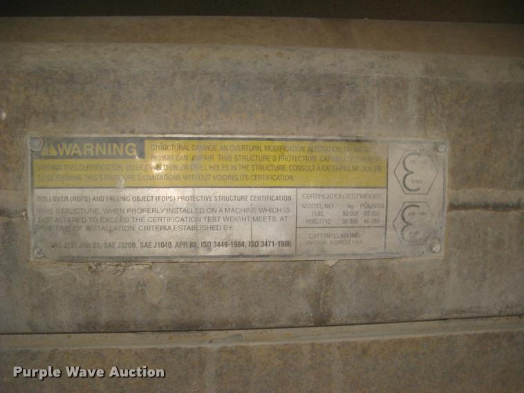 image for item L3980 1995 Caterpillar 769C haul truck