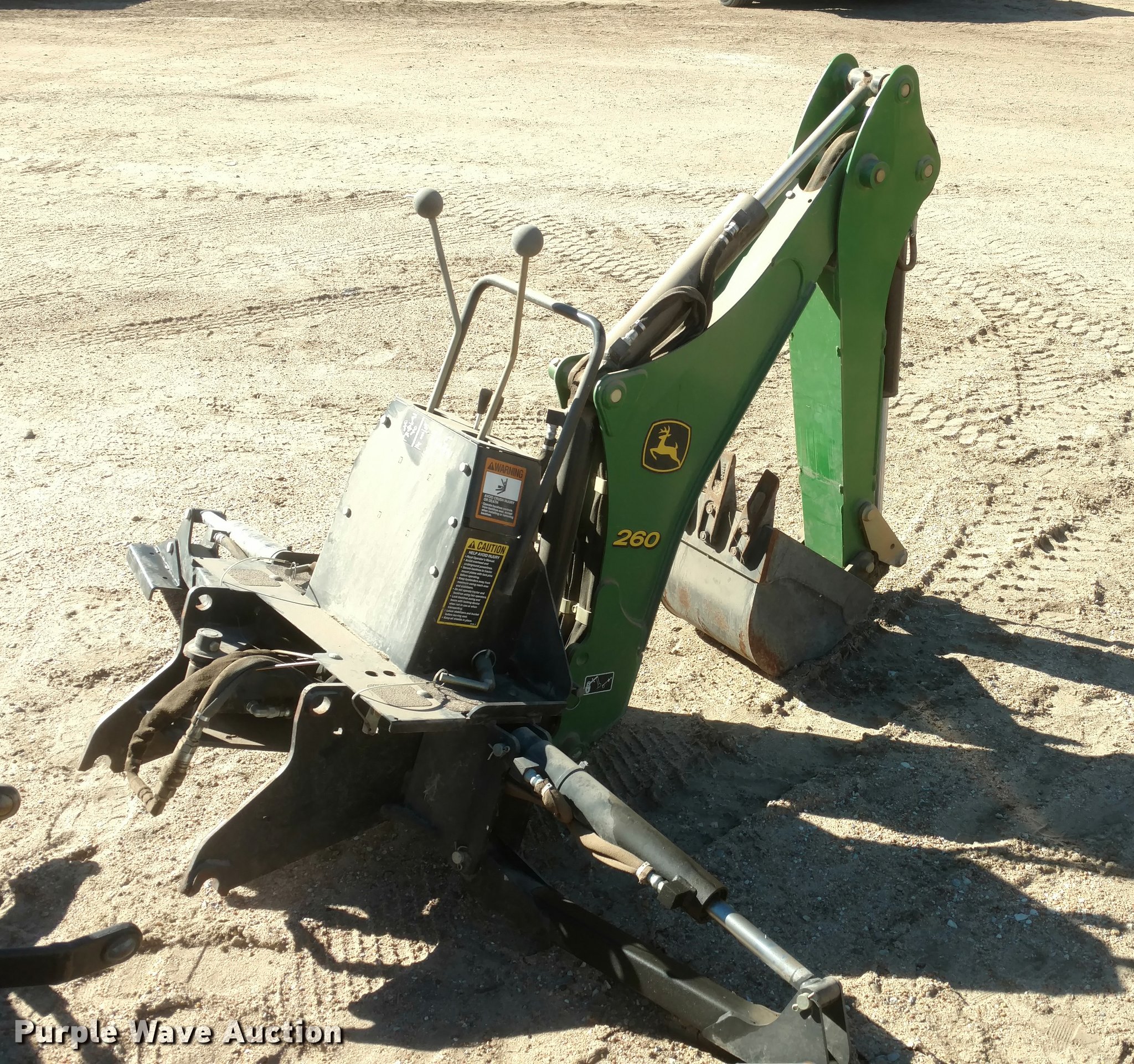 John Deere 260 backhoe attachment in Pratt, KS Item BU9958 sold