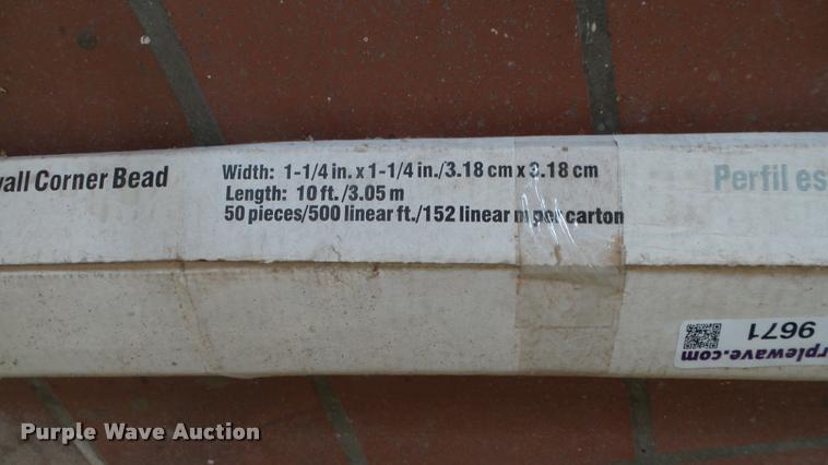 image for item CB9671 (50) pieces of Tyvek Home Wrap drywall corner beads