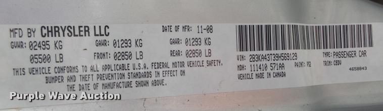 image for item DA0572 2009 Dodge Charger