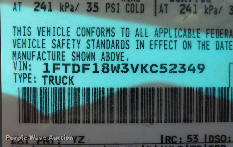 image for item DA2589 1997 Ford F150 pickup truck