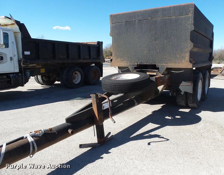 image for item DA2593 1997 shop built end dump trailer