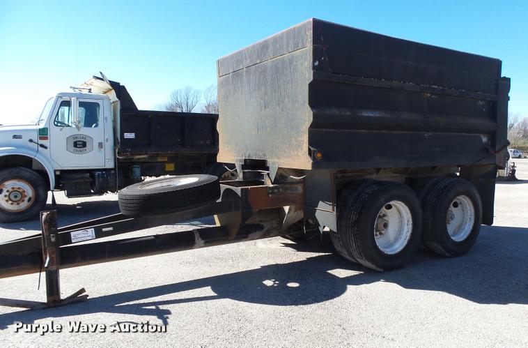 image for item DA2593 1997 shop built end dump trailer
