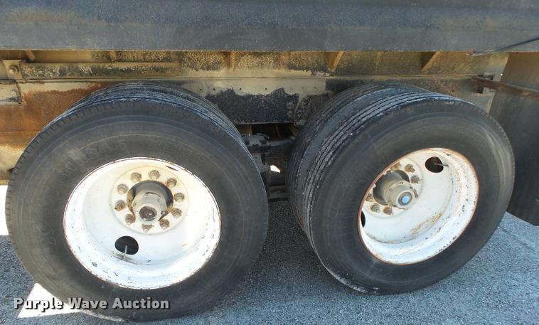 image for item DA2593 1997 shop built end dump trailer