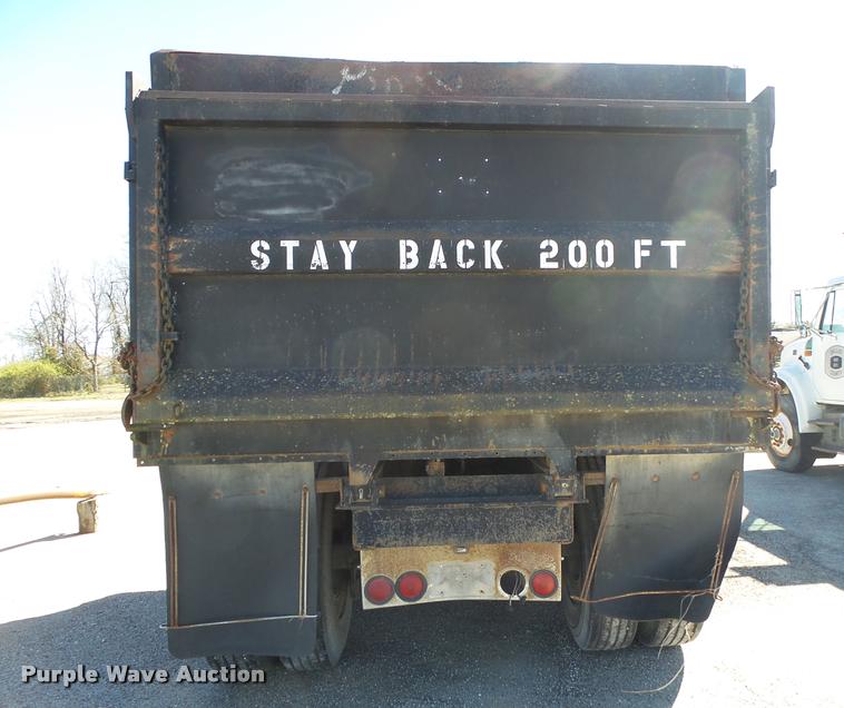 image for item DA2593 1997 shop built end dump trailer