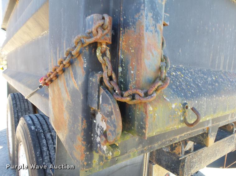 image for item DA2593 1997 shop built end dump trailer
