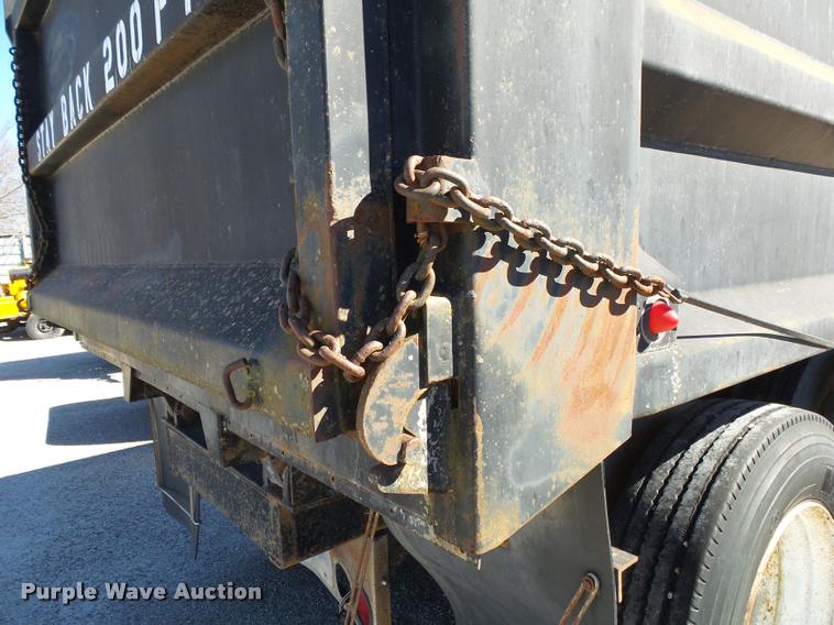 image for item DA2593 1997 shop built end dump trailer