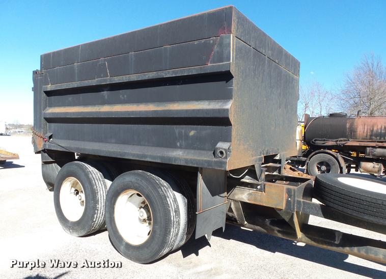 image for item DA2593 1997 shop built end dump trailer