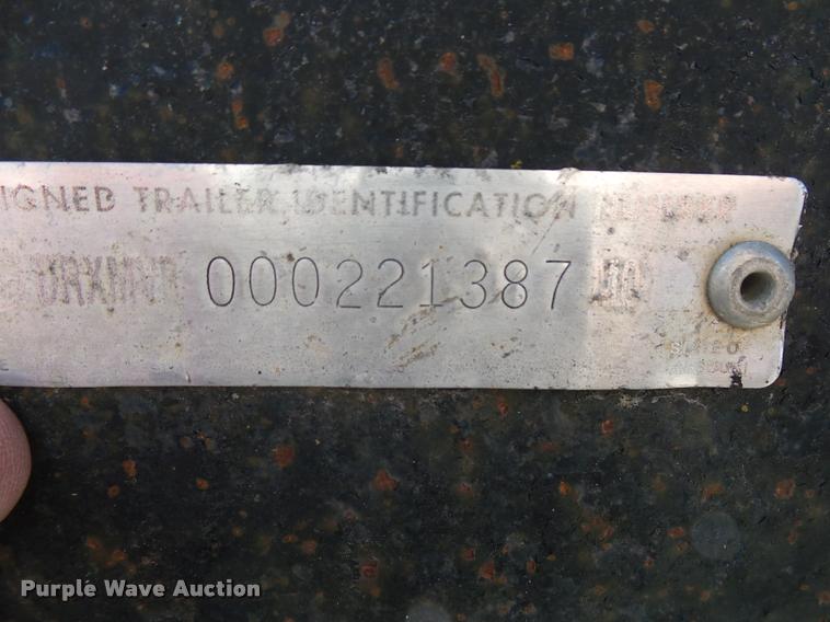 image for item DA2593 1997 shop built end dump trailer