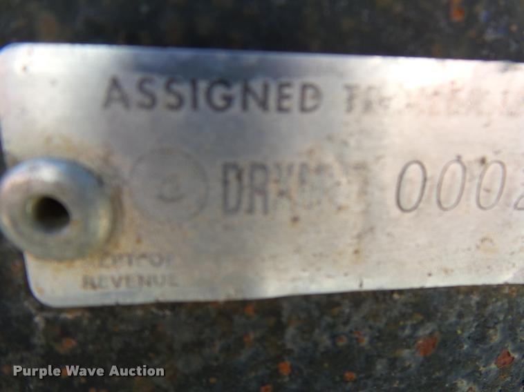 image for item DA2593 1997 shop built end dump trailer