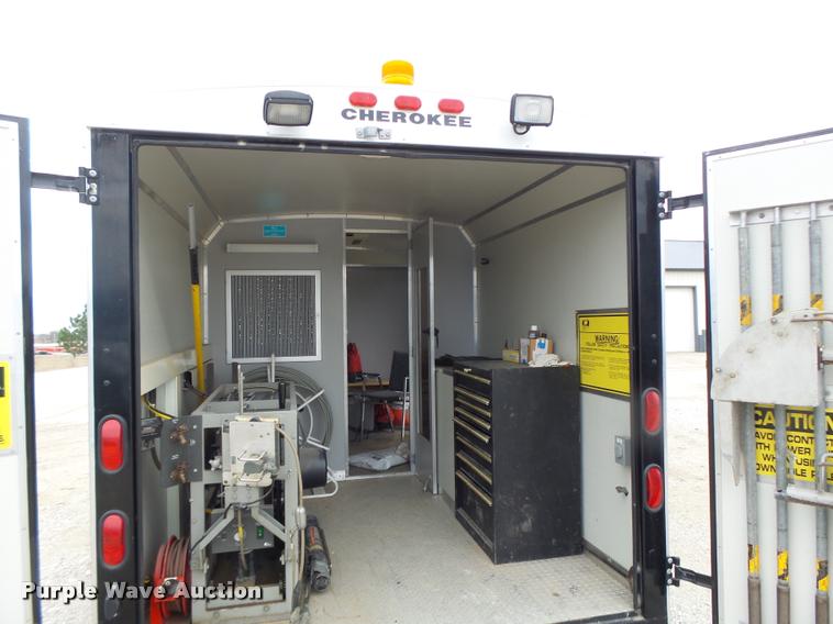 image for item DA3364 2008 Cherokee enclosed trailer with Cues Pro Data 2000 sewer camera system