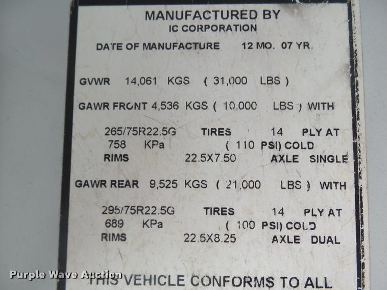 image for item DB1936 2009 International CE school bus