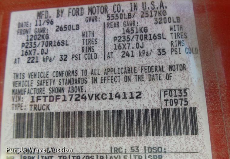 image for item DB1940 1997 Ford F150 pickup truck