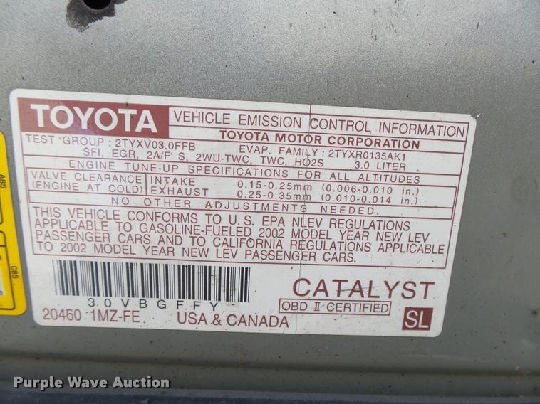 image for item DB1941 2002 Toyota Camry Solara
