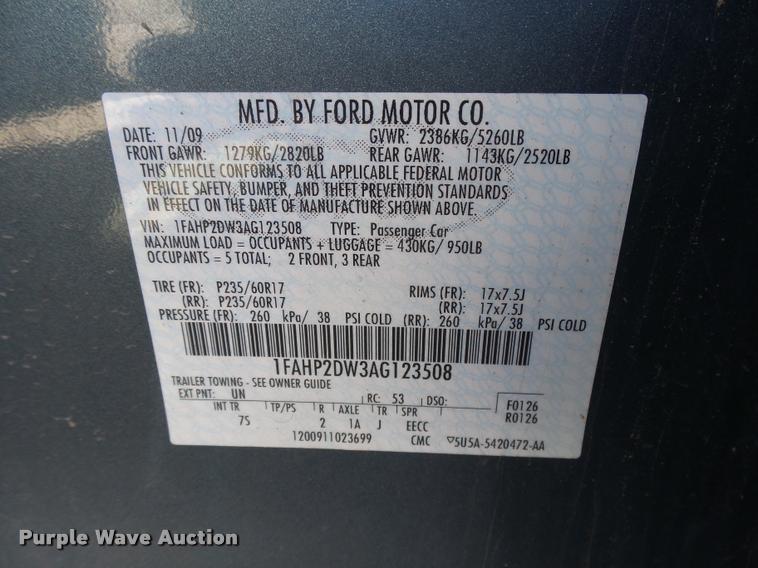 image for item DB1945 2010 Ford Taurus