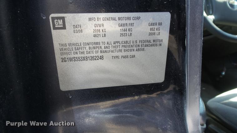 image for item DB3806 2008 Chevrolet Impala Police Cruiser