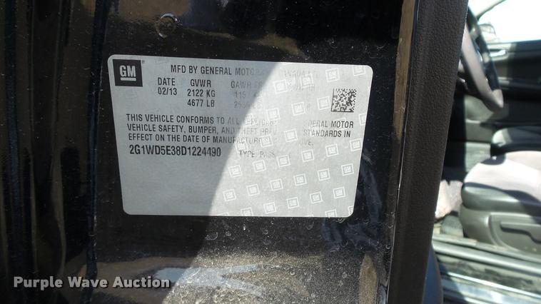 image for item DB3808 2013 Chevrolet Impala Police Cruiser