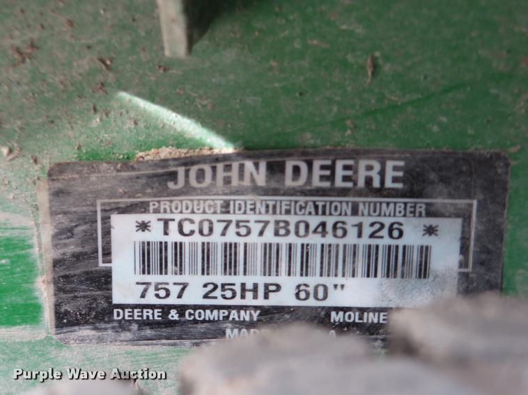 image for item DF9659 John Deere 757 ZTrak lawn mower