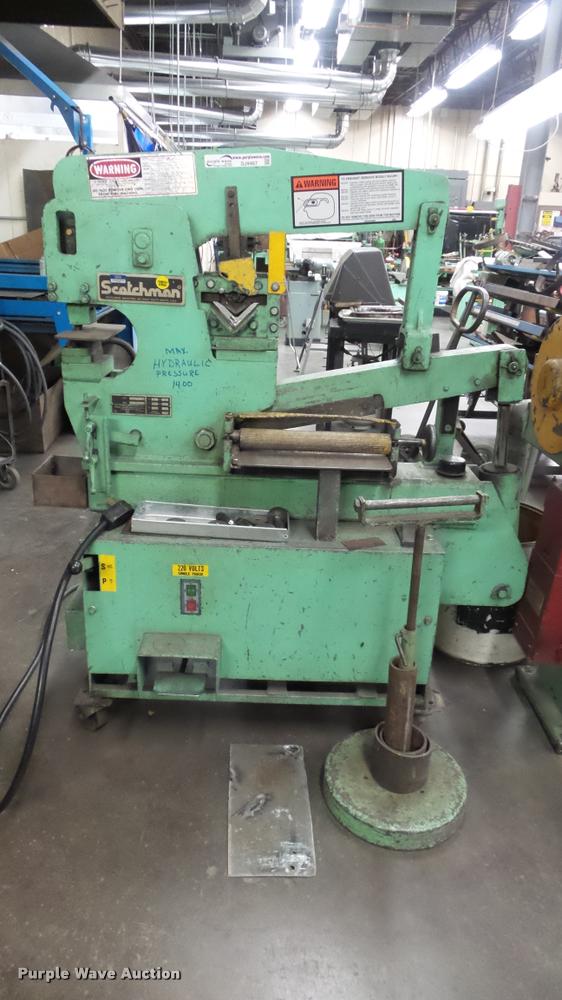 image for item DJ9467 Scotchman 4014C sheet metal hydraulic press