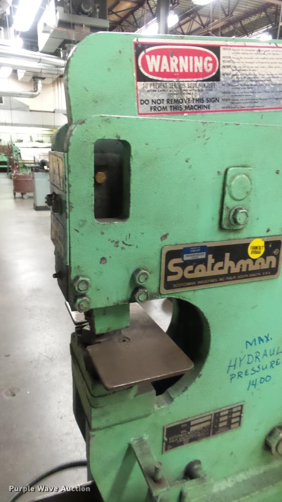 image for item DJ9467 Scotchman 4014C sheet metal hydraulic press