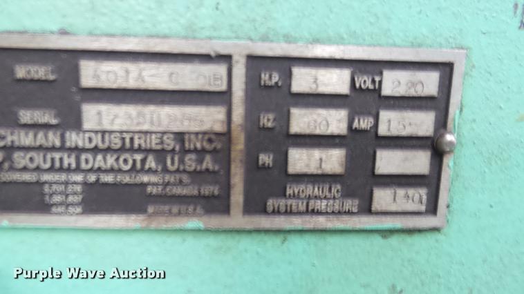 image for item DJ9467 Scotchman 4014C sheet metal hydraulic press