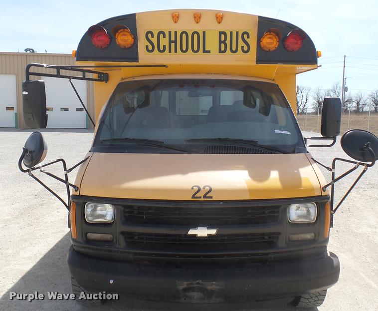 image for item DS9185 1999 Chevrolet Express 3500 Cargo school bus