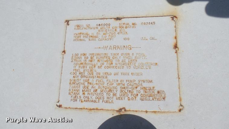 image for item DS9191 Delta Consolidated fuel tank