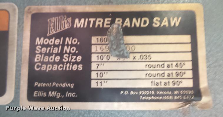 image for item DS9198 Ellis Mitre bandsaw