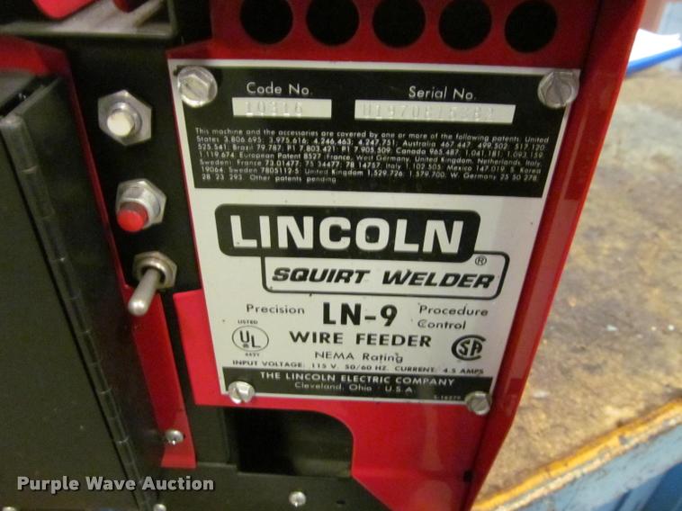 image for item DT9684 Lincoln Electric LN-9 Squirt welder wire feeder