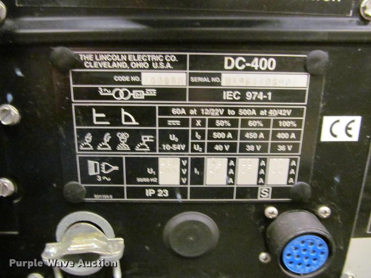 image for item DT9688 Lincoln Electric DC400 welder