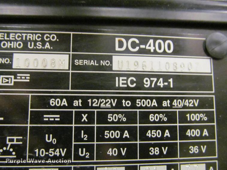 image for item DT9688 Lincoln Electric DC400 welder