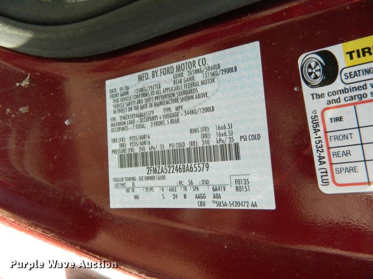 image for item J8809 2003 Ford Freestar van