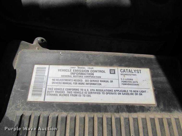 image for item K4969 2007 Chevrolet Silverado 1500 pickup truck